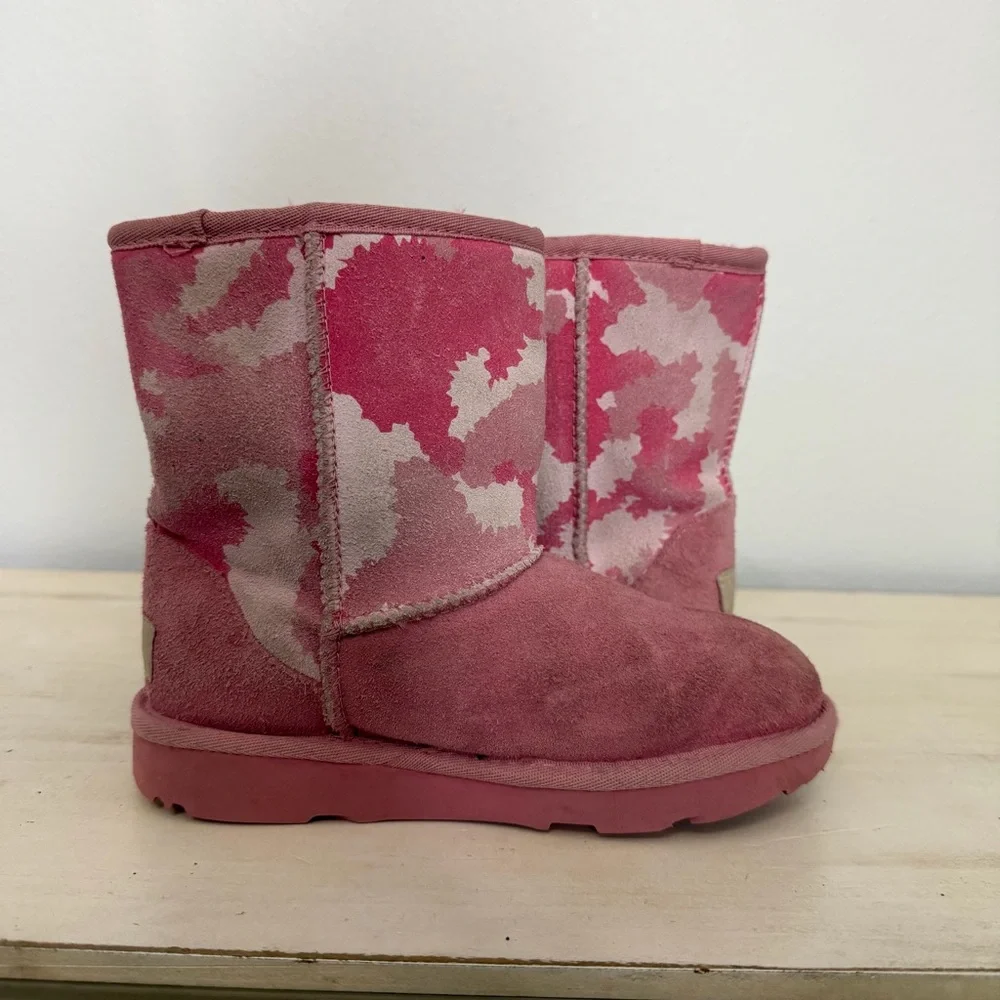 Ugg Pink Camo Classic Short Boots